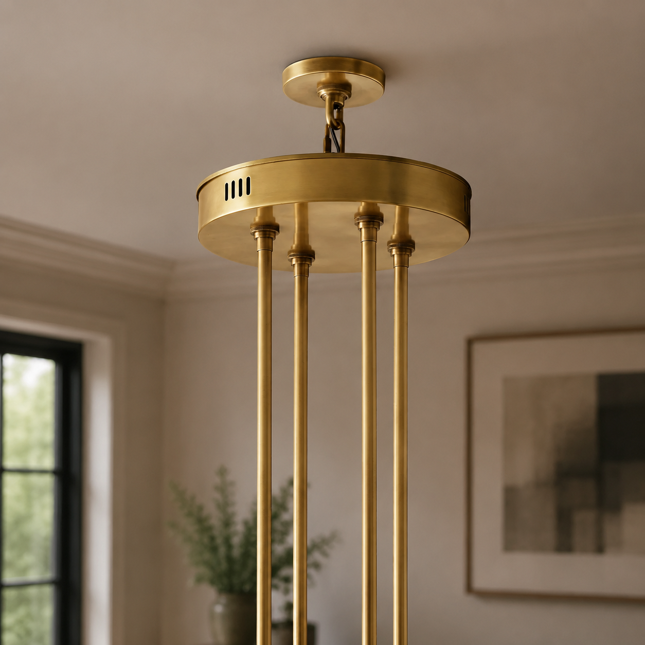 Arcuphoe Series Round Two-tierd Wagon Wheel Chandelier