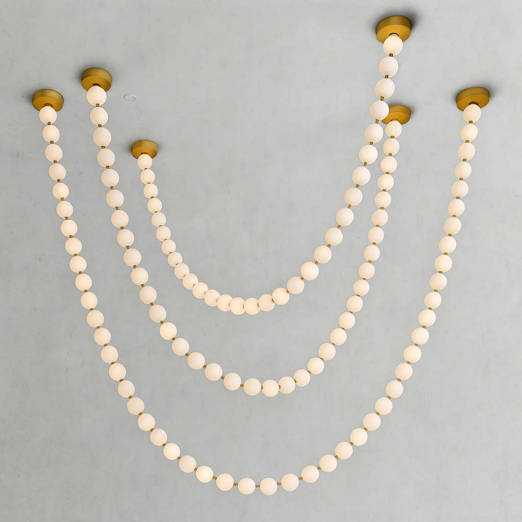 X-Pearl Necklace Chandelier