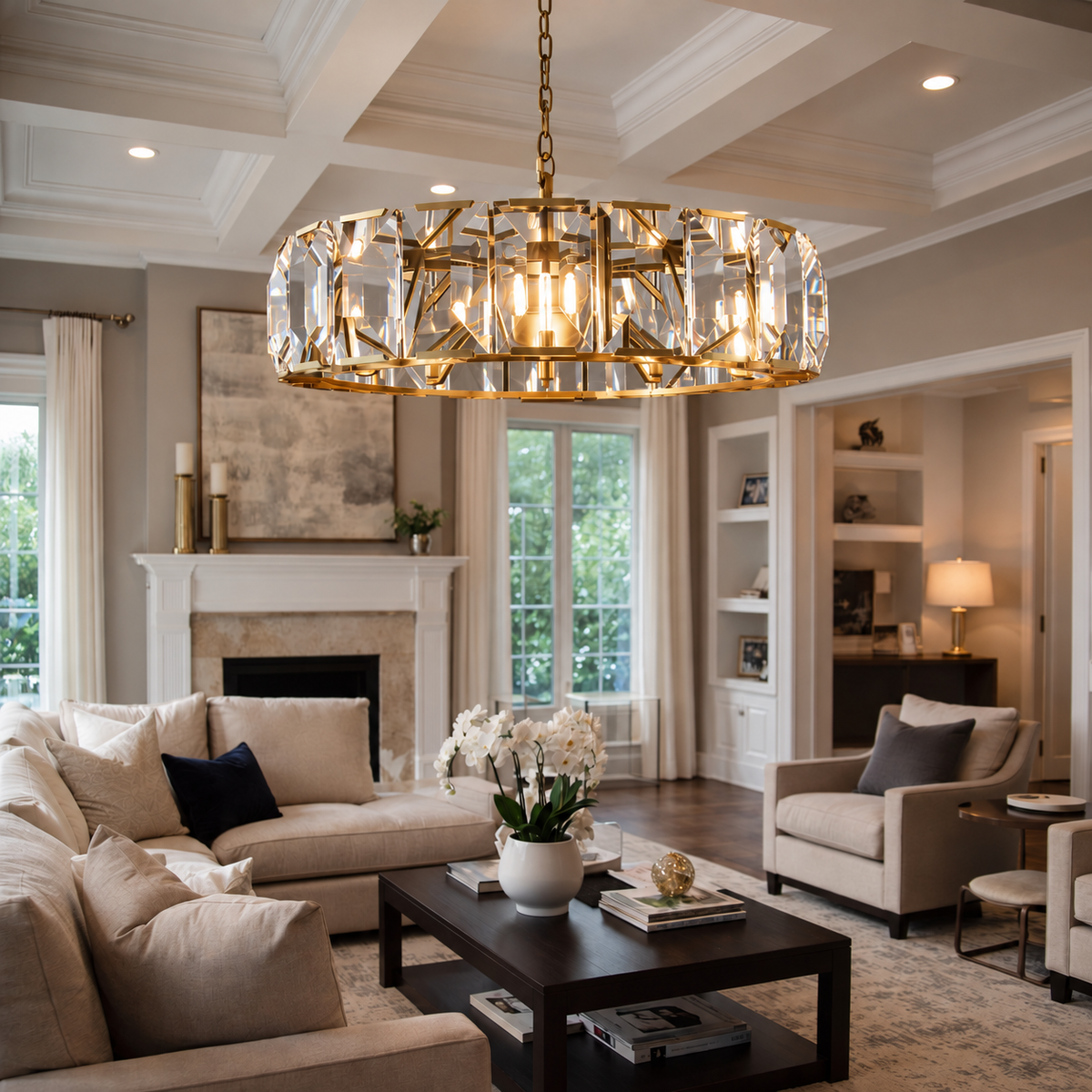 Hadilor Crystal Round Chandelier