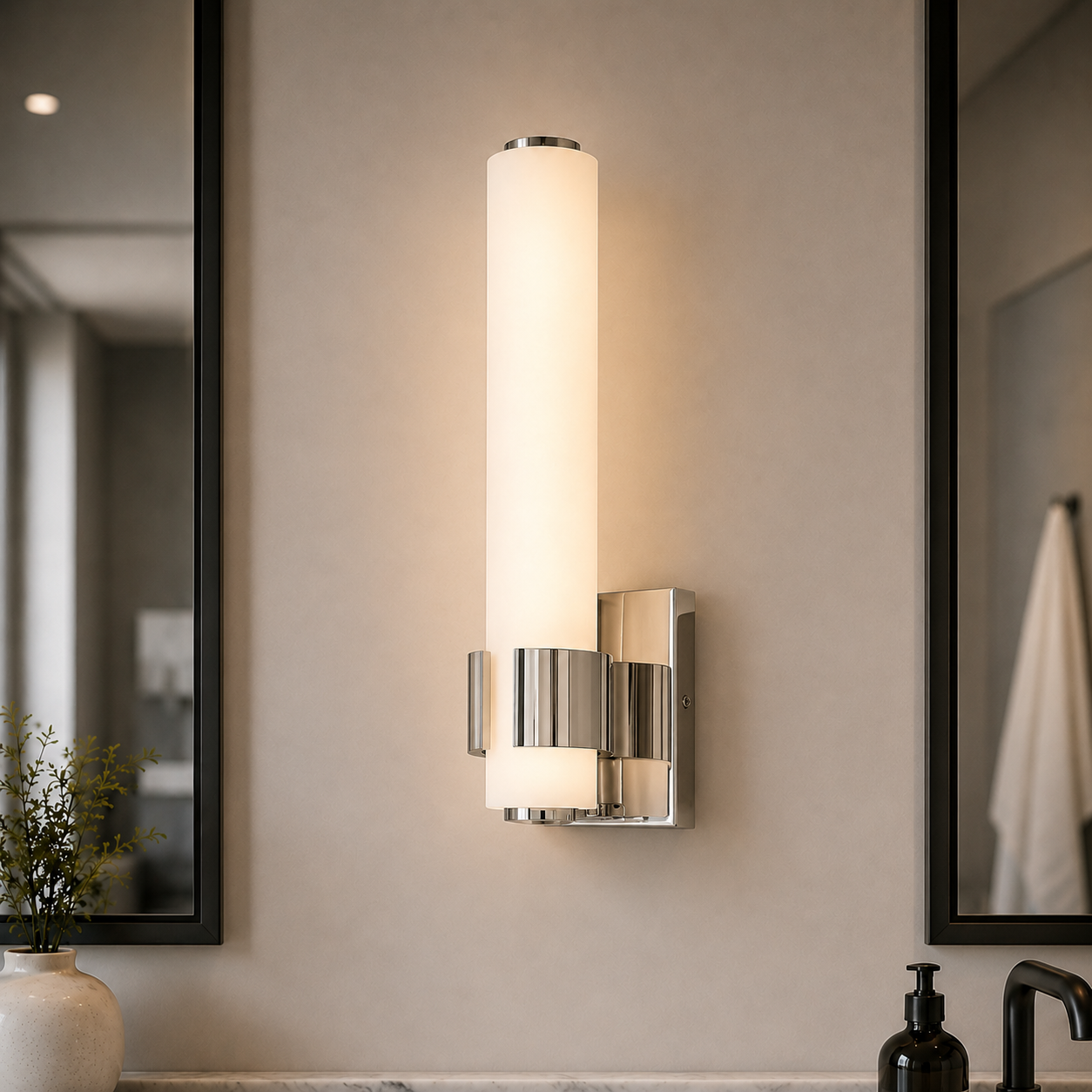 Eiden 14" Tall Integrated LED Bathroom Sconce