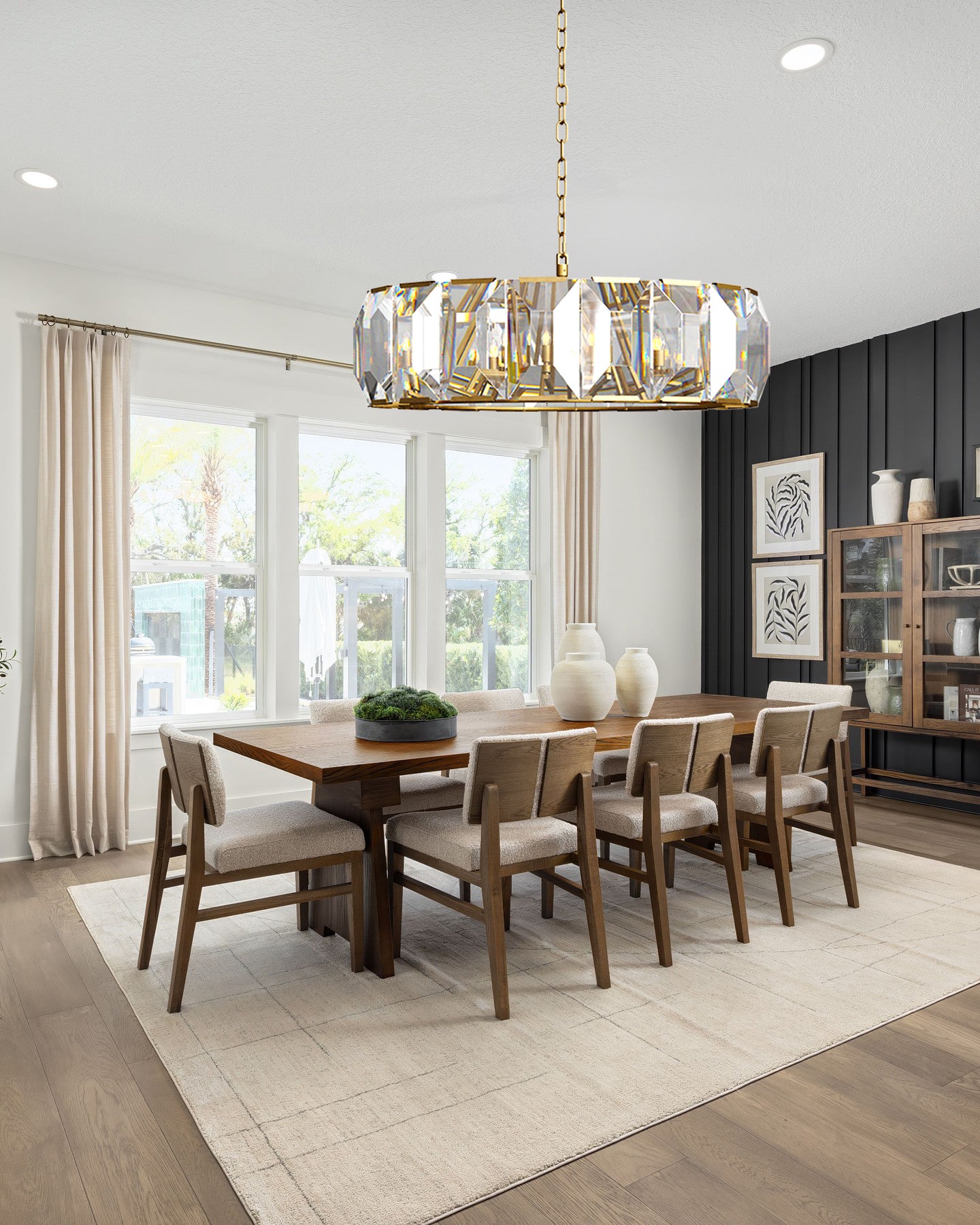 MARLOW CRYSTAL ROUND CHANDELIER 43"