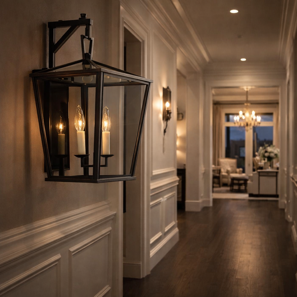 19TH CC. English Openwork Outdoor Sconce