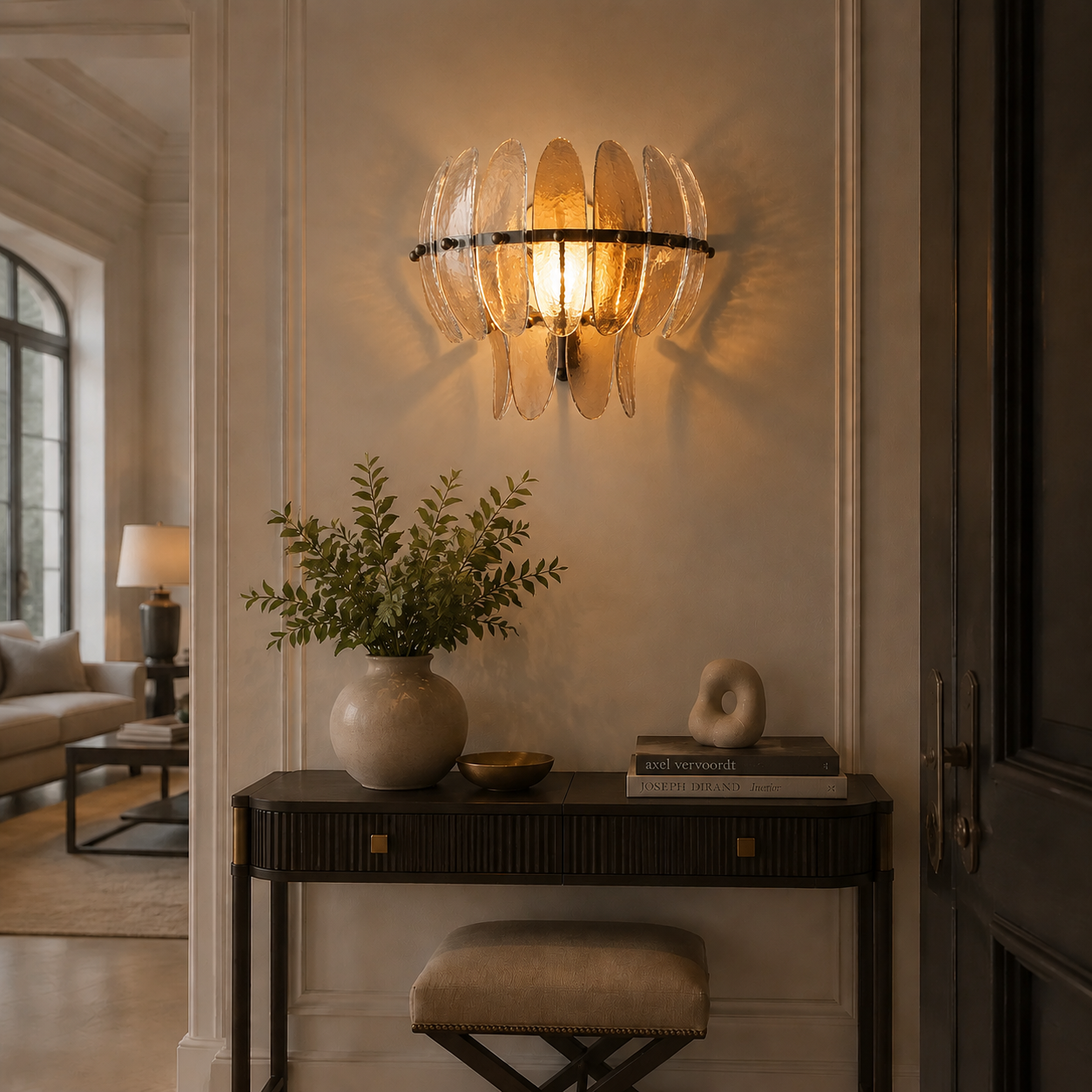 Ameliat Clear Glass Sconce