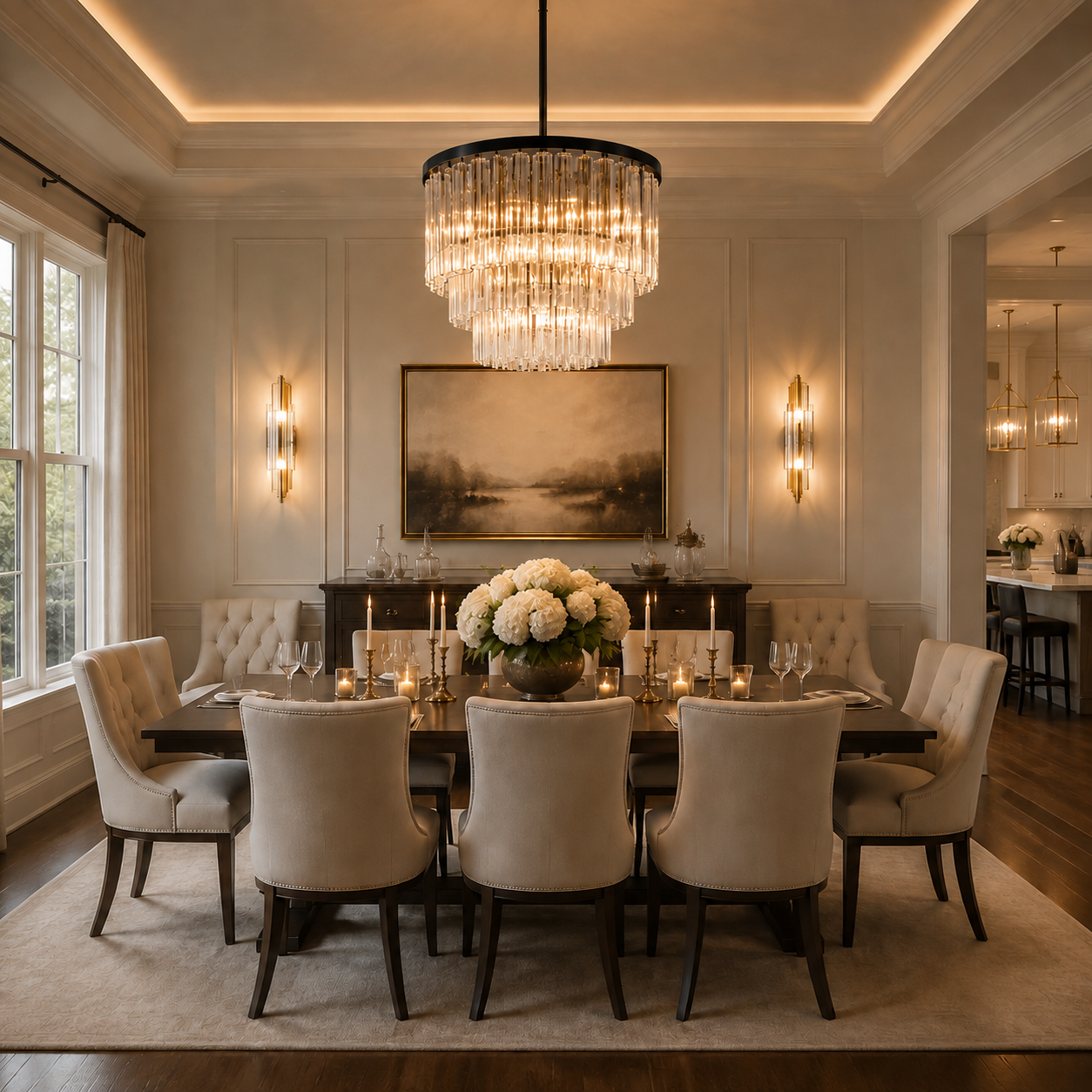 Cirbos Three-Tier Round Chandelier