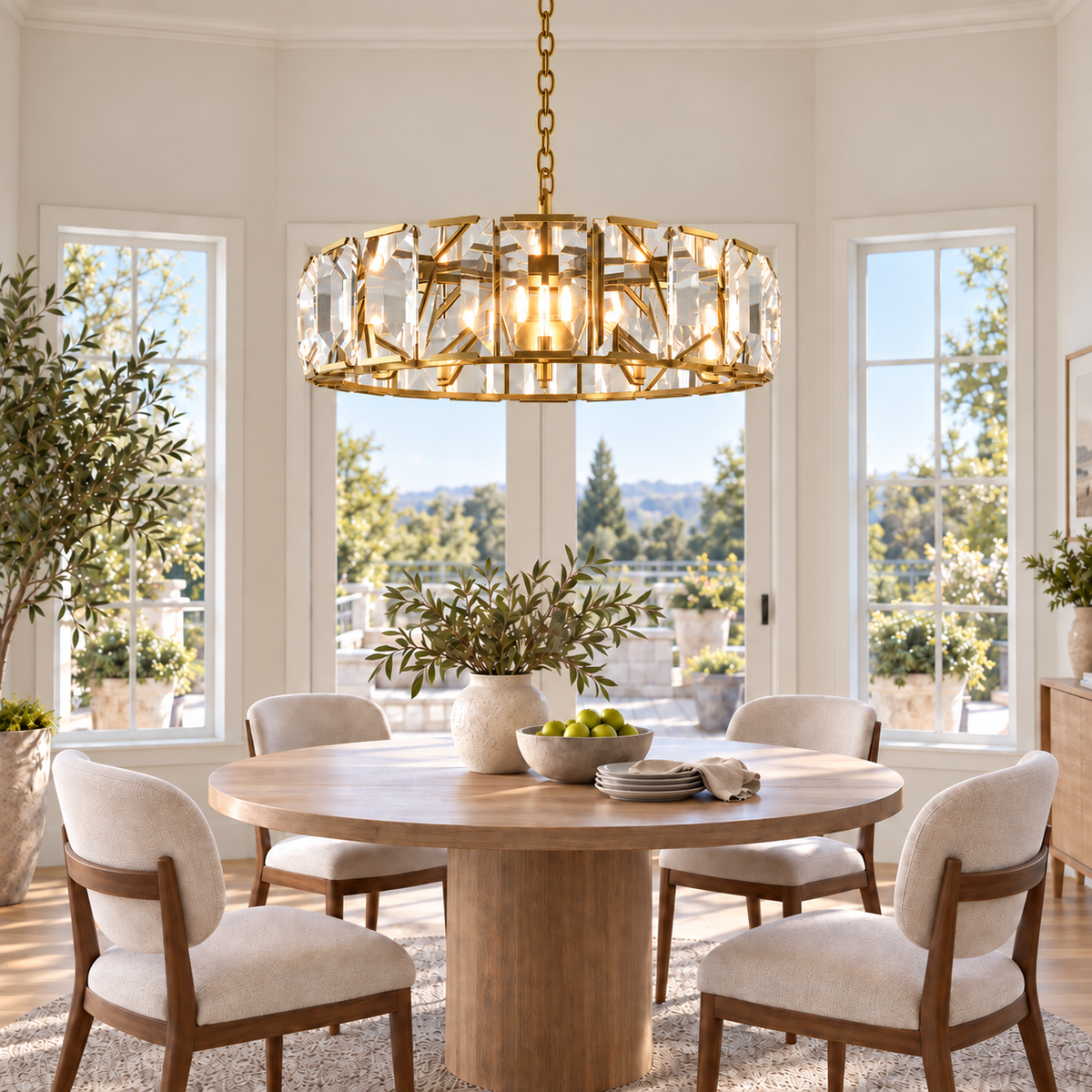 Hadilor Crystal Round Chandelier