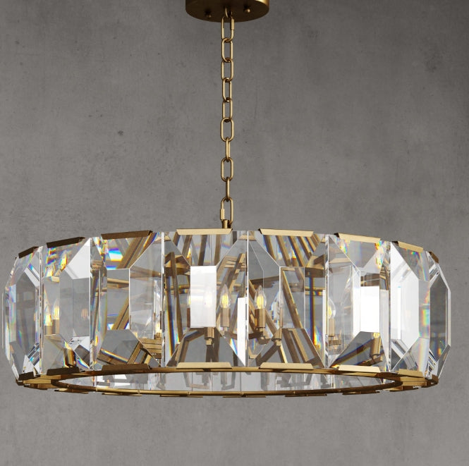 MARLOW CRYSTAL ROUND CHANDELIER 43"