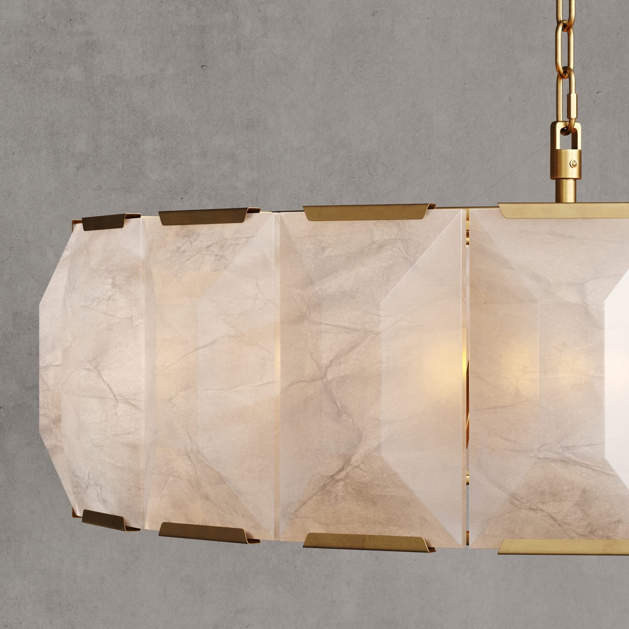 MARLOW CALCITE ROUND CHANDELIER