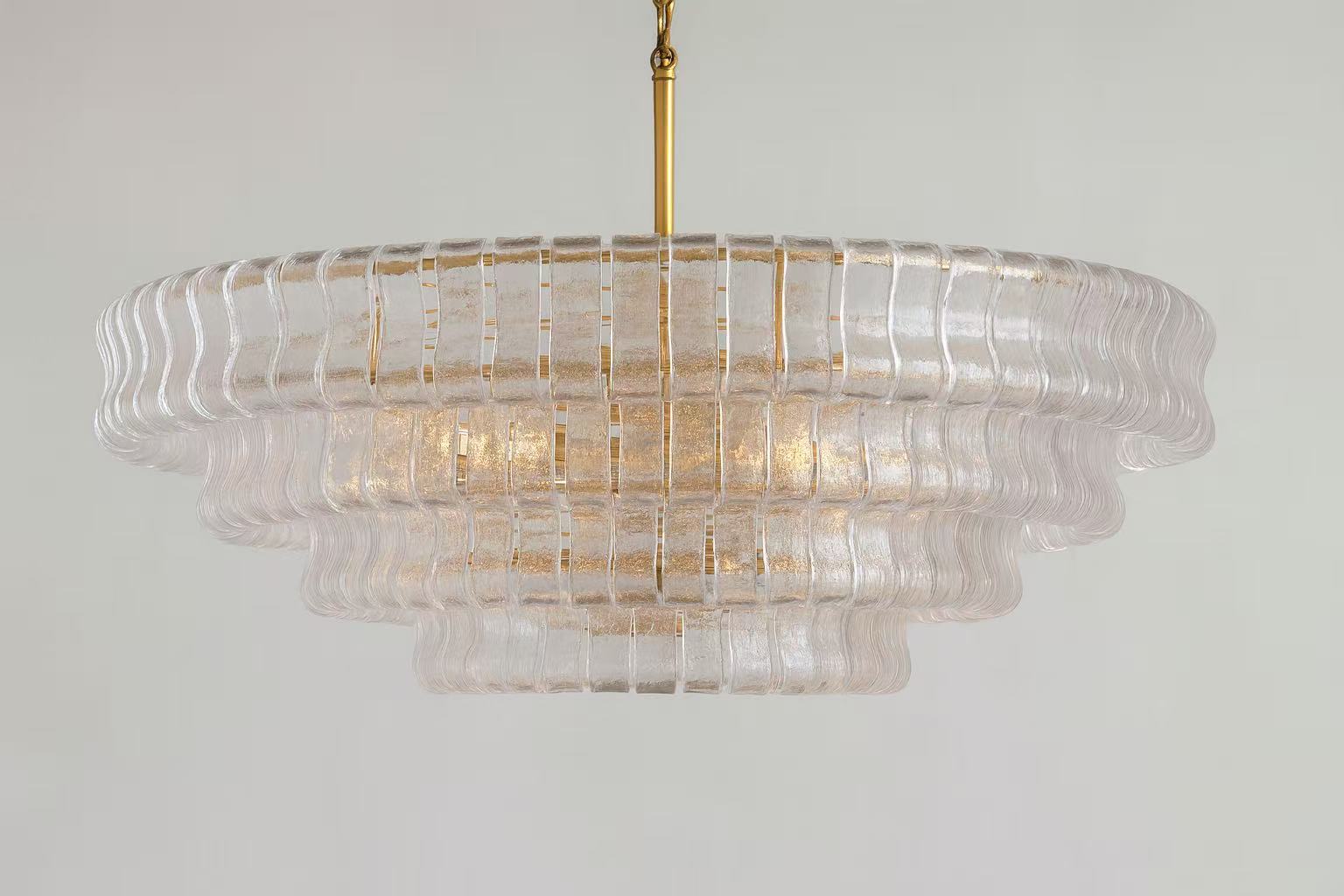 Ehiaccio Clear Class Round Chandelier