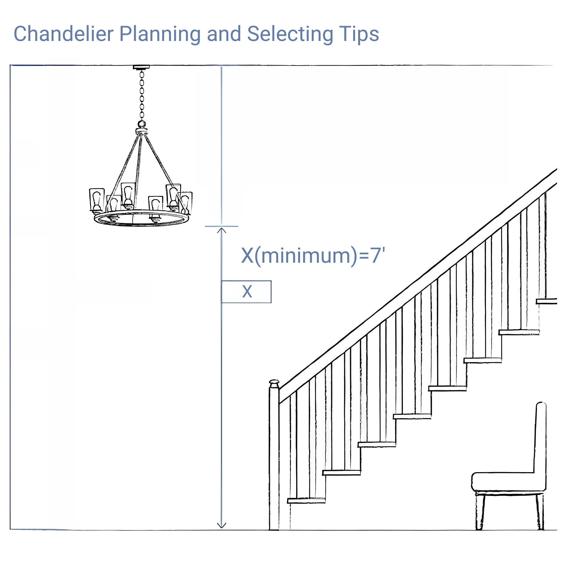 Rainy Rectangular Chandelier