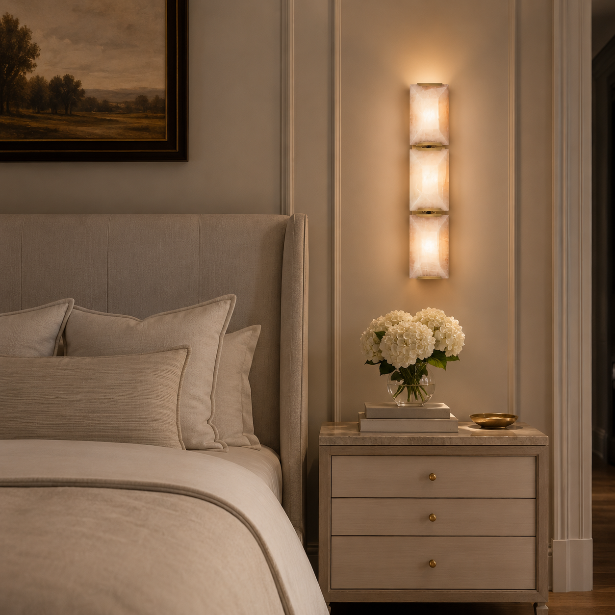 Marlow Calcite Triple Sconce