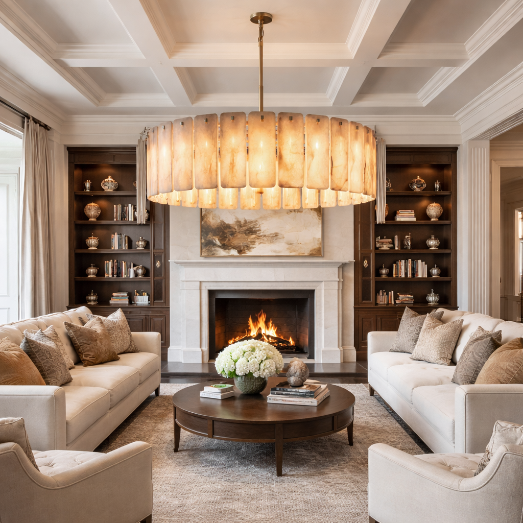 Calametta Onyx Round Chandelier