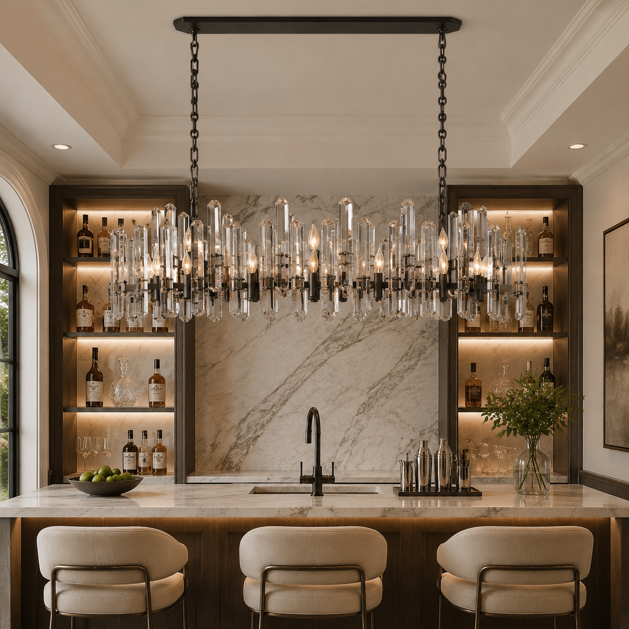 Bororence Linear Chandelier