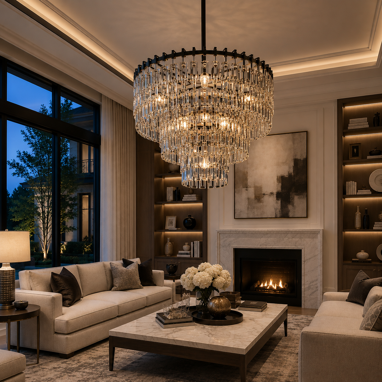 Marignam Tiered Round Chandelier