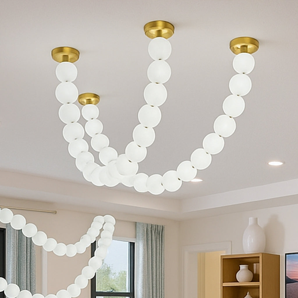 X-Pearl Necklace Chandelier