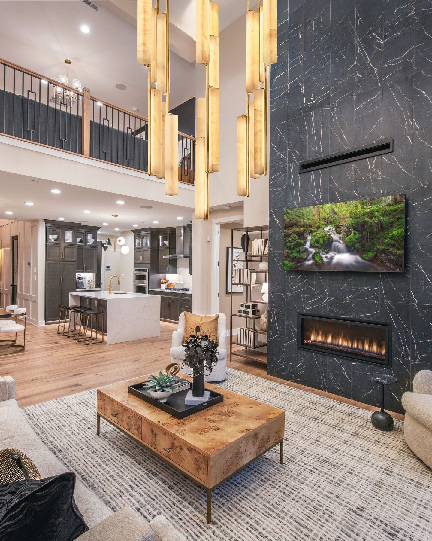 Budubon Alabaster Round Chandelier