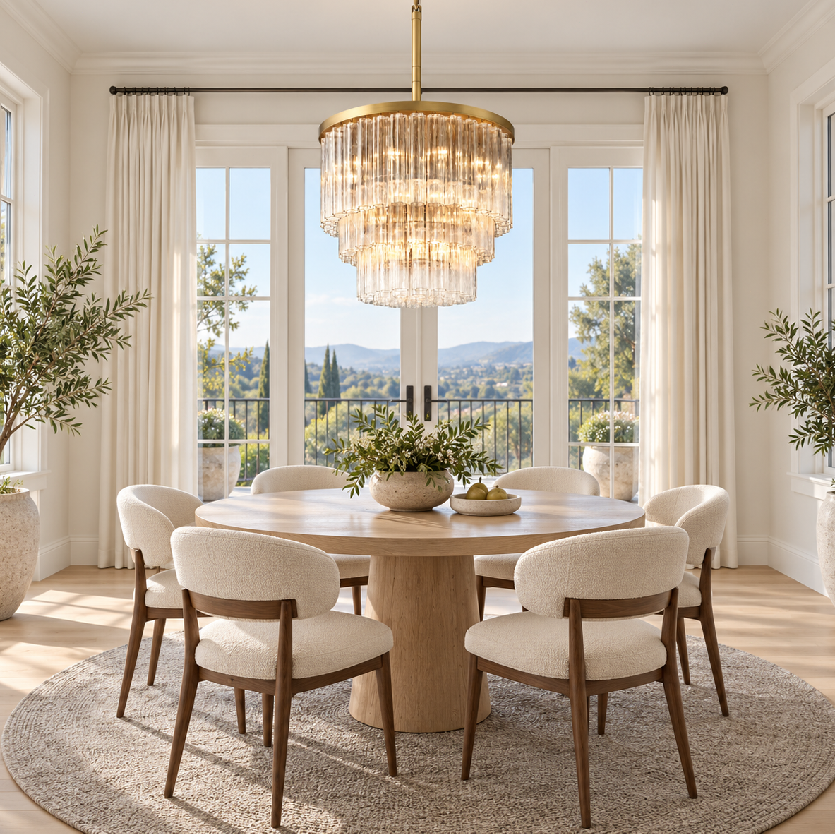 Cirbos Three-Tier Round Chandelier