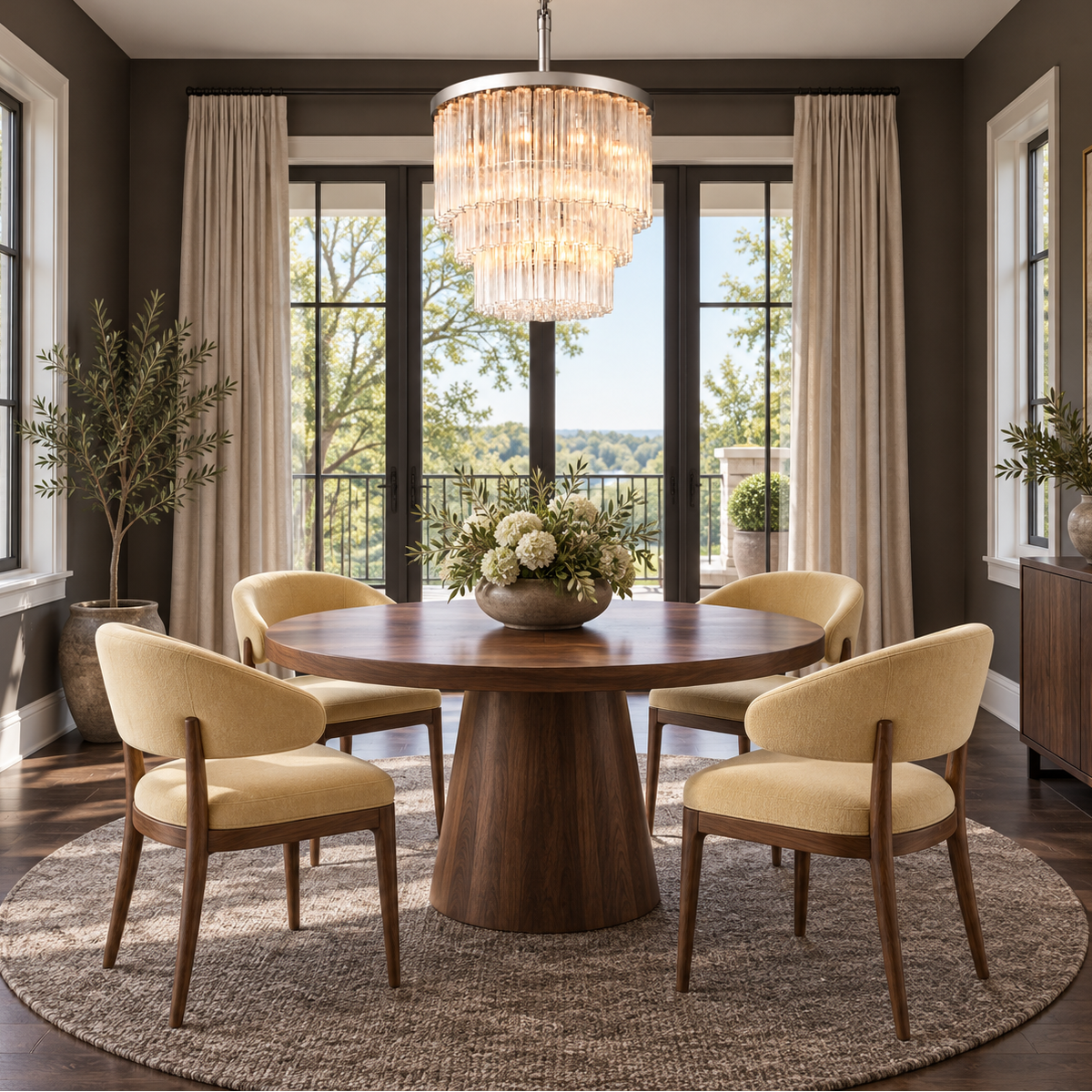 Cirbos Three-Tier Round Chandelier