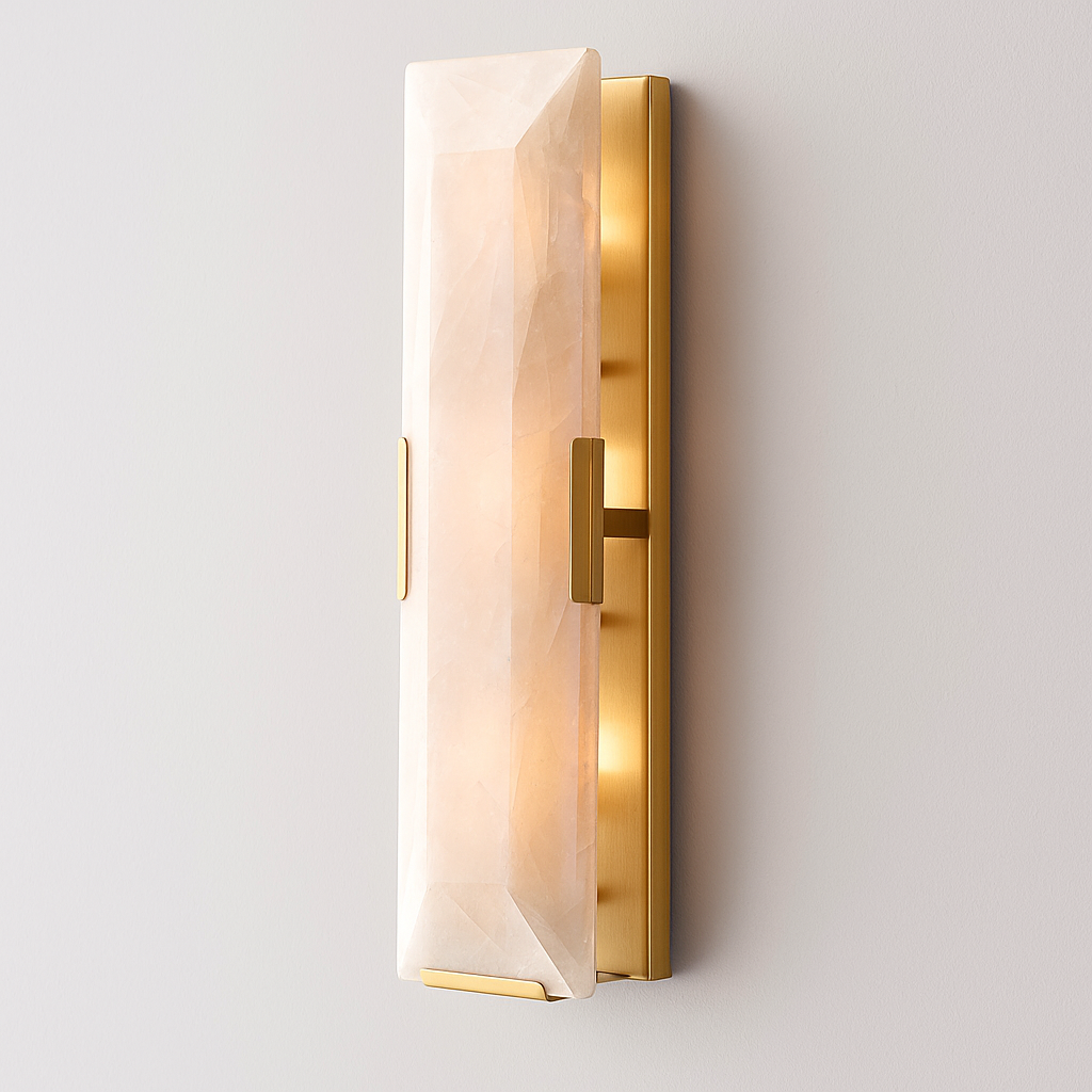 MARLOW CALCITE LINEAR SCONCE