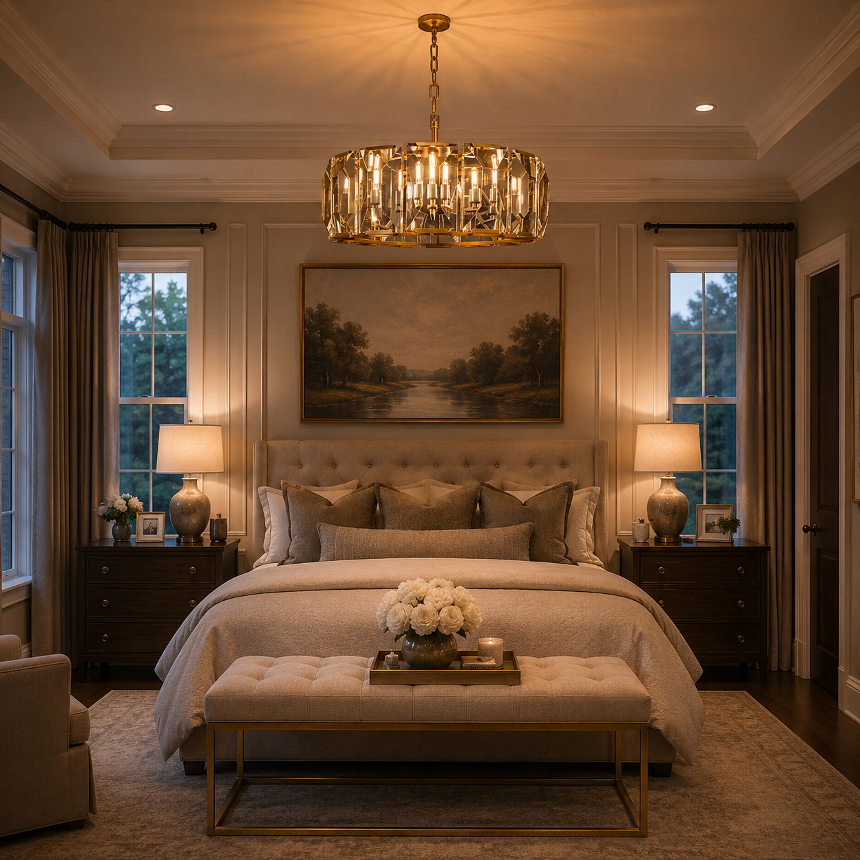 Marlow Crystal Round Chandelier