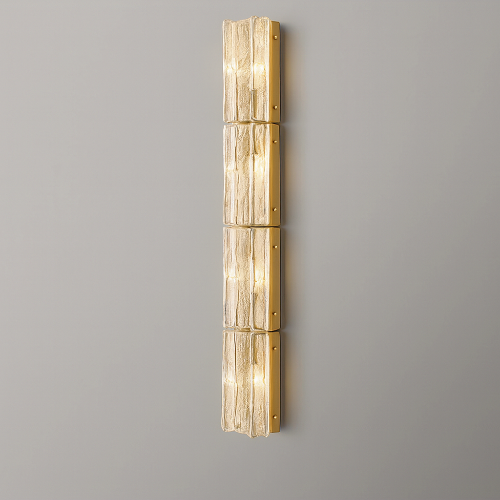 HATTICE CLEAR GLASS GRAND SCONCE