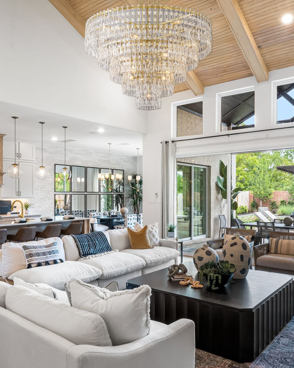 Marignam Tiered Round Crystal Chandelier 37″ 49″ 61″