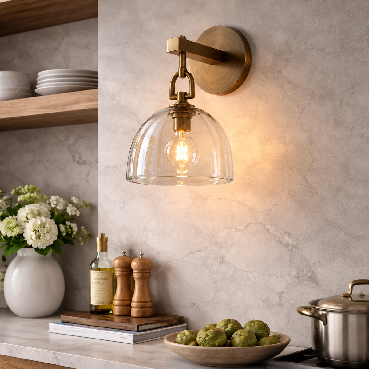 Borusto Dome Sconce