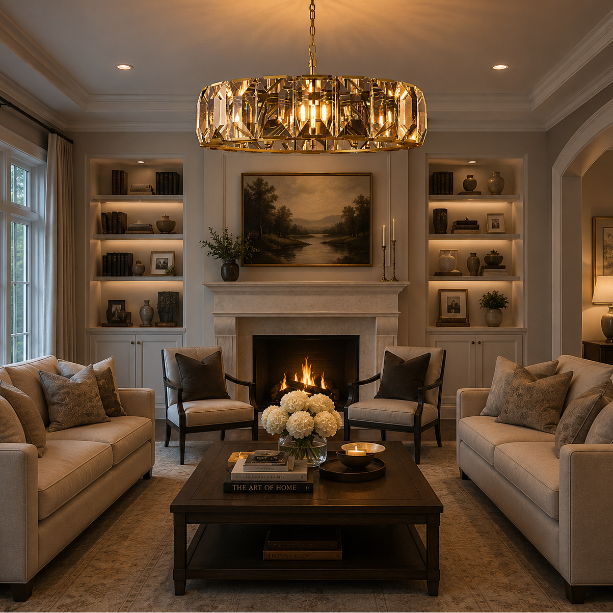 Hadilor Crystal Round Chandelier