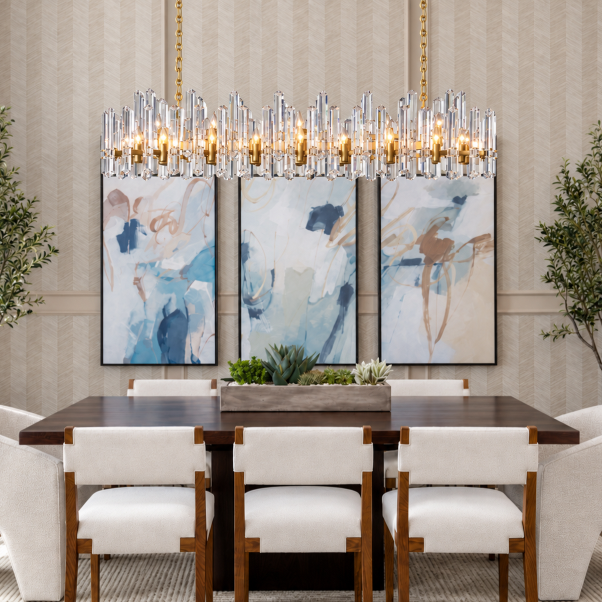 Bororence Linear Chandelier