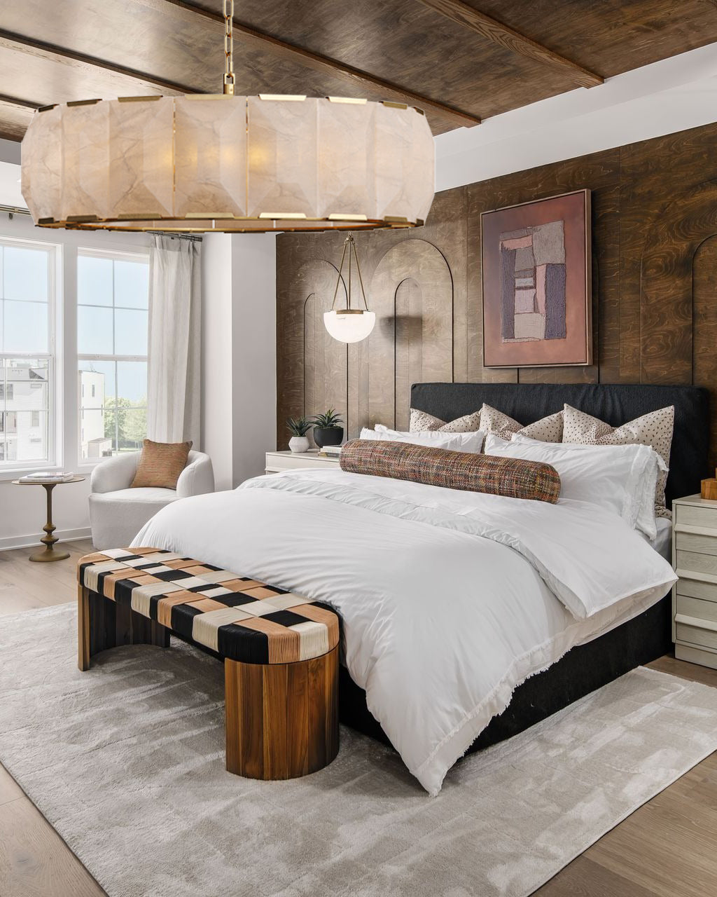 MARLOW CALCITE ROUND CHANDELIER