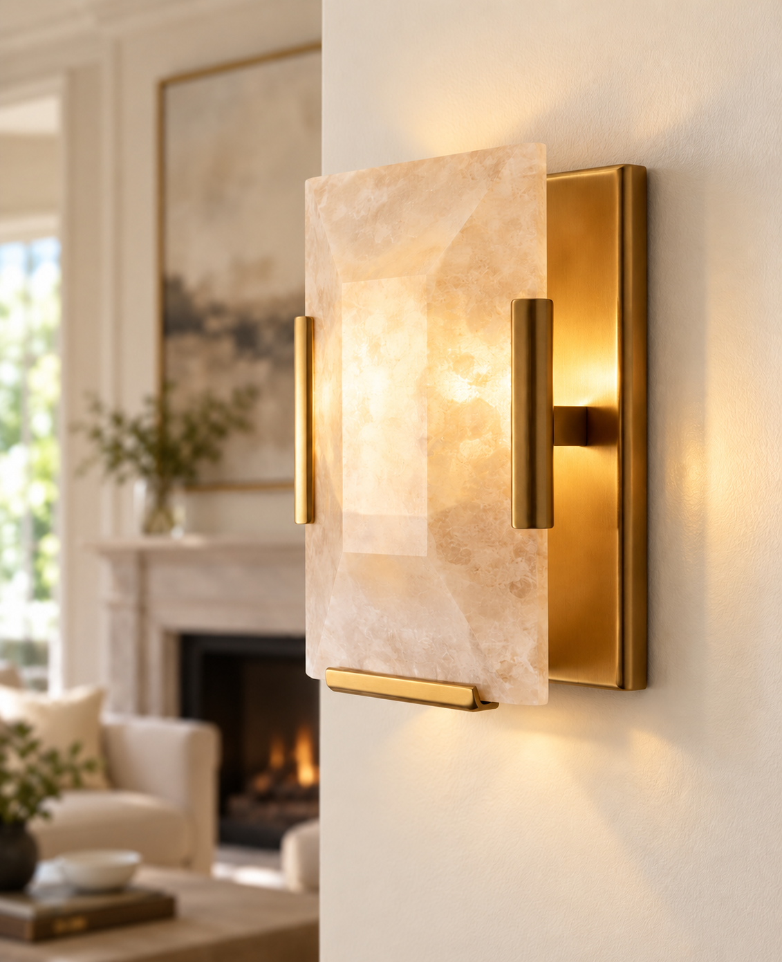 Hadilor Calcite Sconce