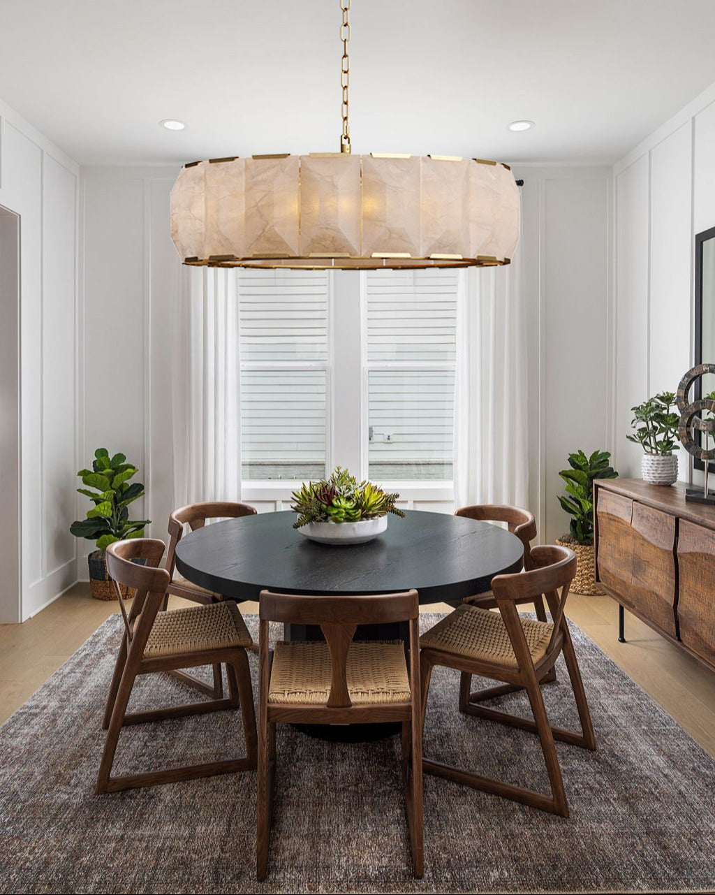 MARLOW CALCITE ROUND CHANDELIER