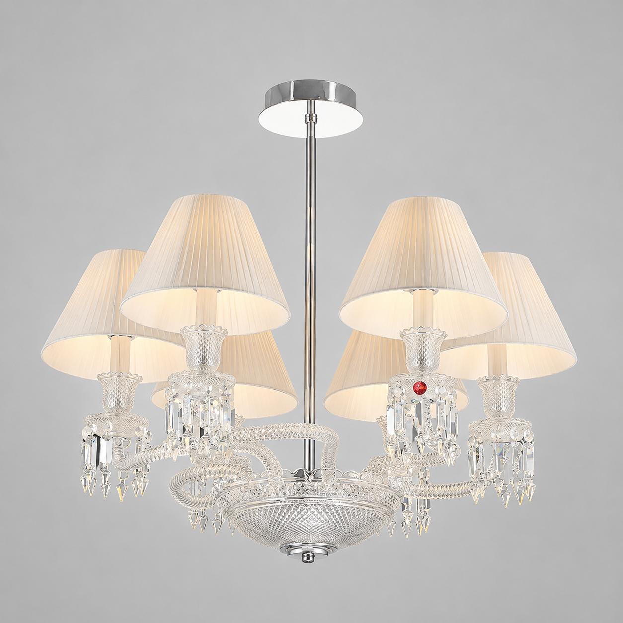 Crystal-lighting-with-lampshades