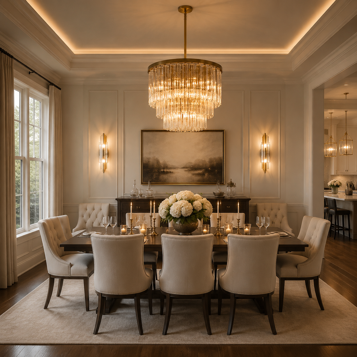 Ciello Three-Tier Round Chandelier