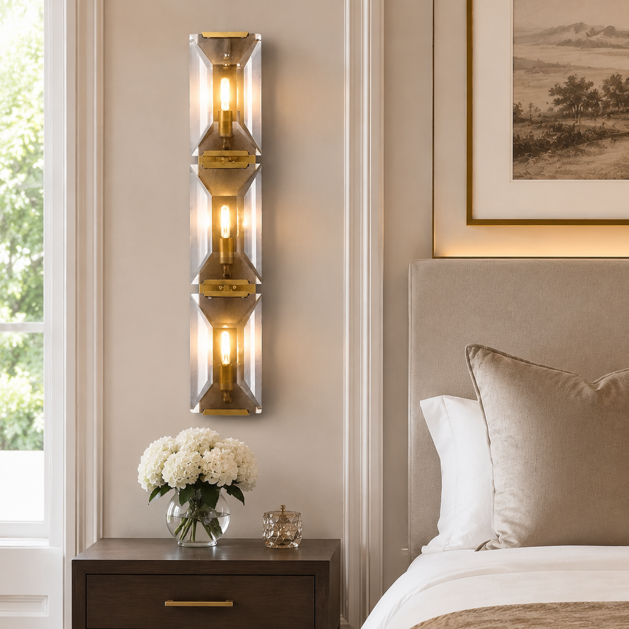 Hadilor CRYSTAL TRIPLE SCONCE
