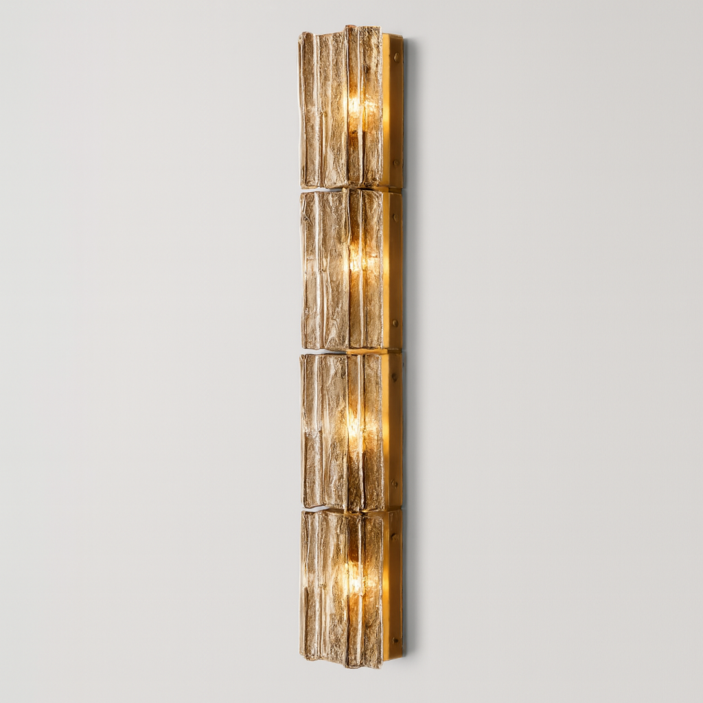 Hattice Smoke Glass Grand Sconce