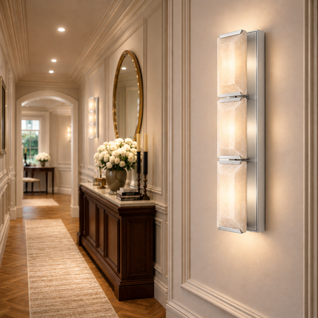 Marlow Calcite Triple Sconce