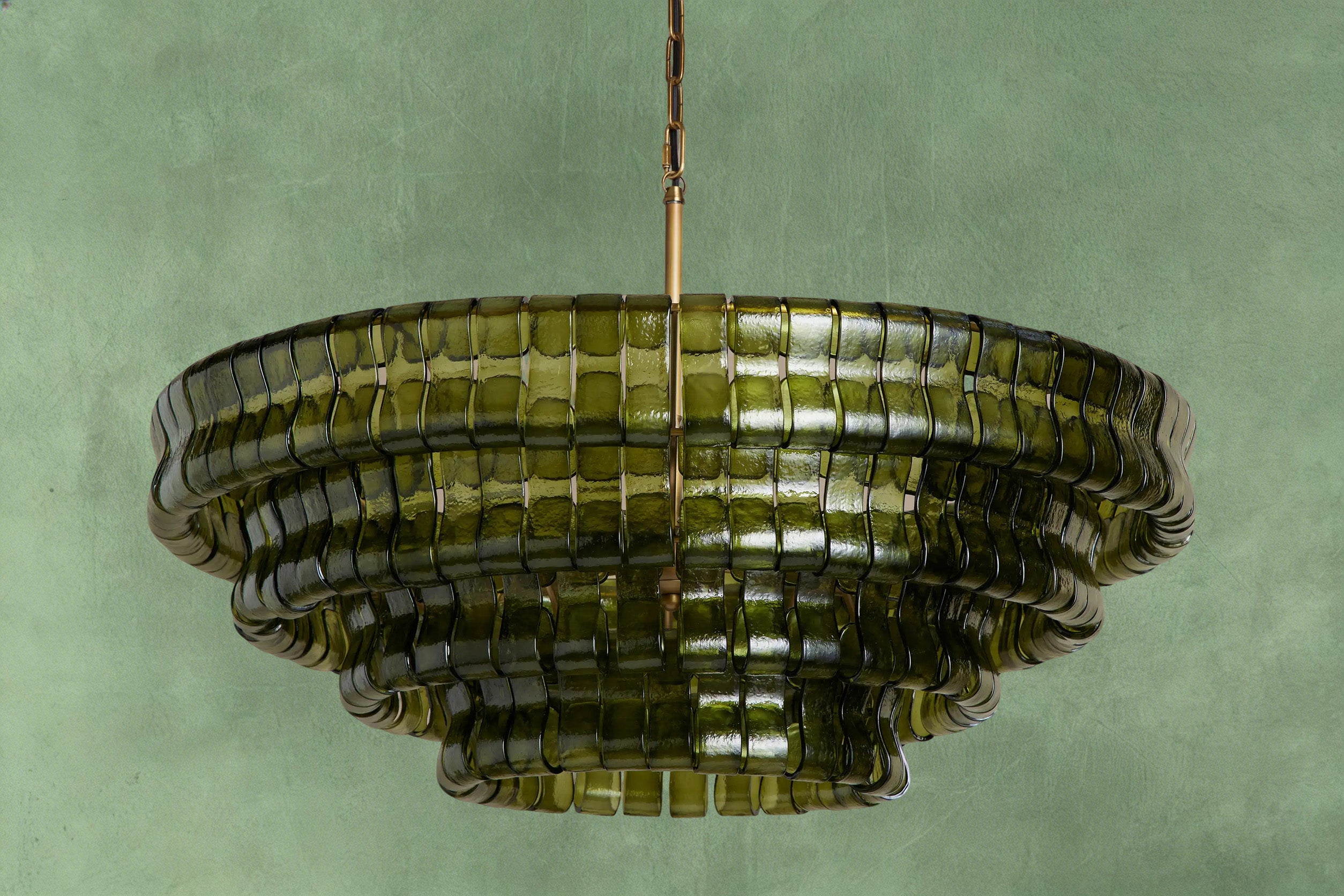 Ghiaccio Green Class Round Chandelier 24"36"48"60"