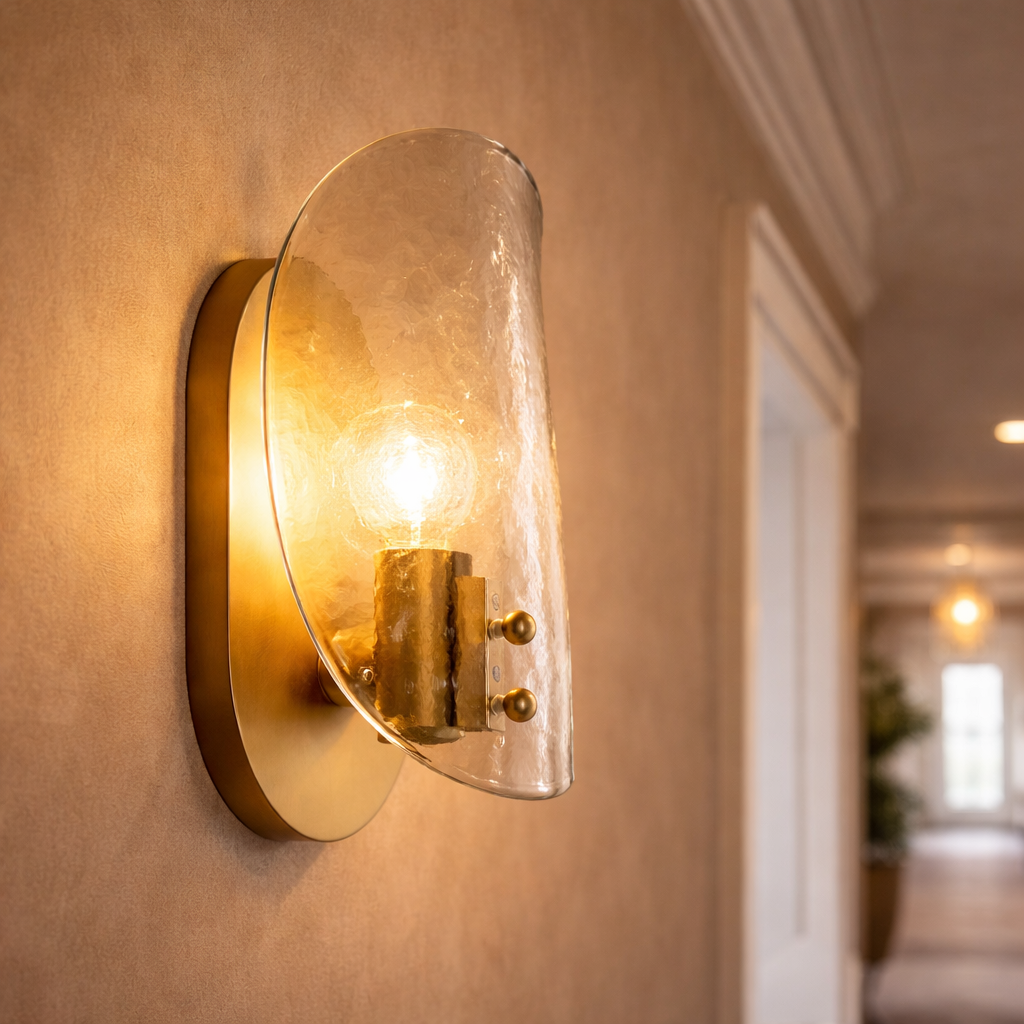 Selis Clear Glass Sconce