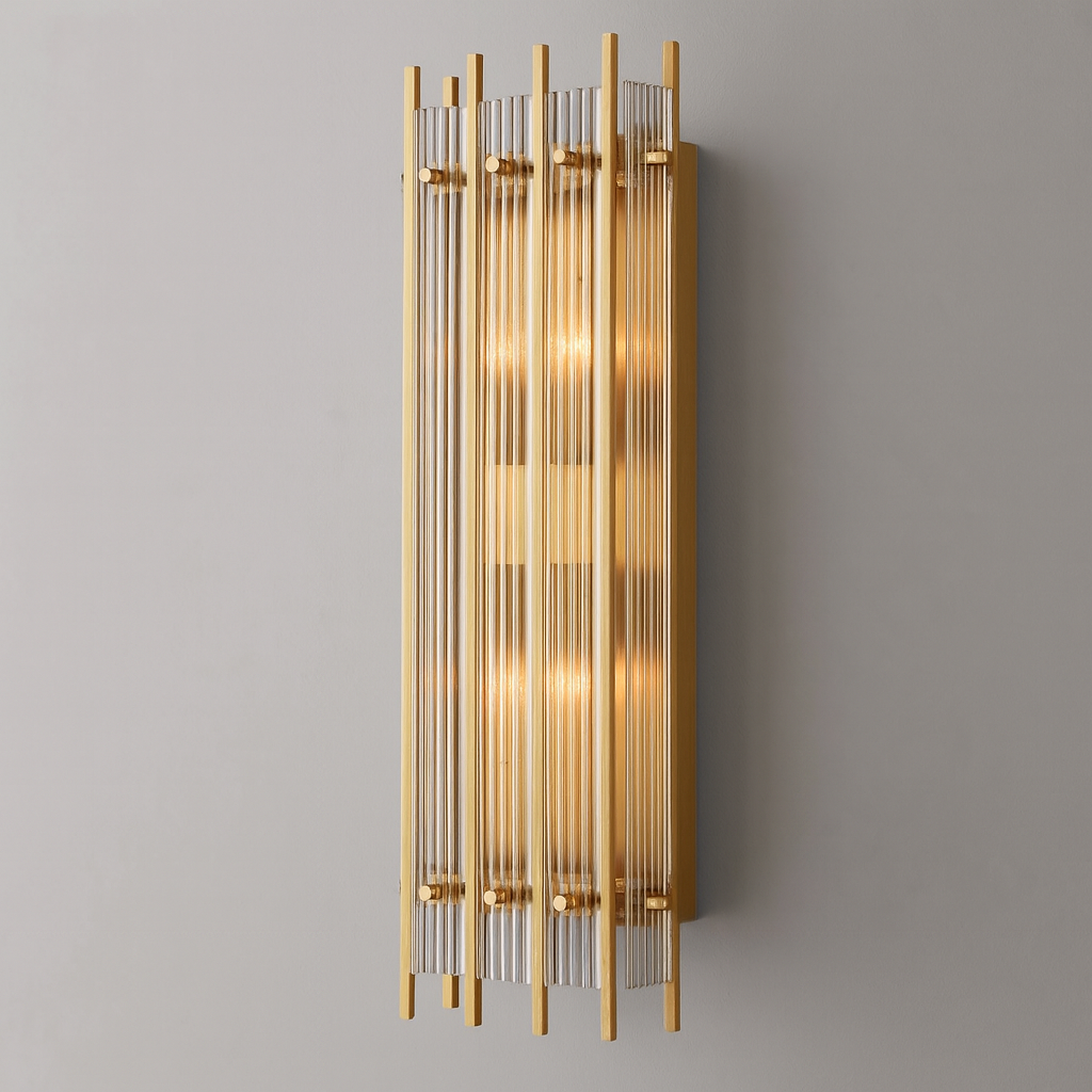 San Marca Glass Grand Rectangular Sconce