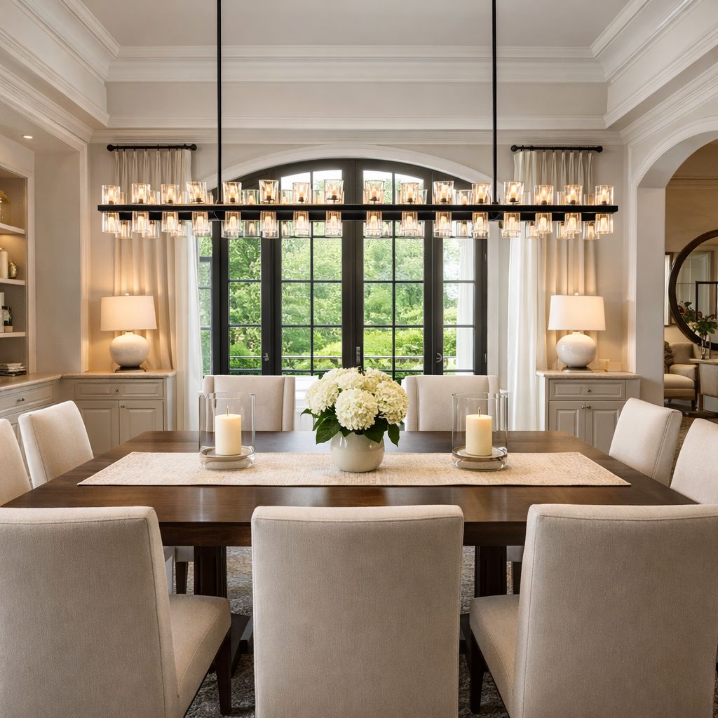 Arcachoe LED Rectangular Chandelier