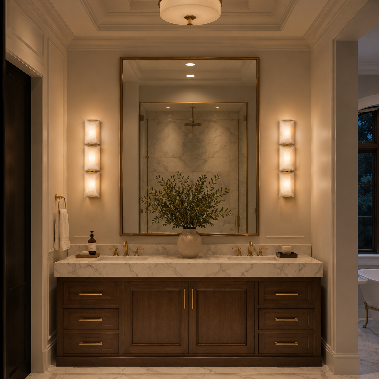 Marlow Calcite Triple Sconce