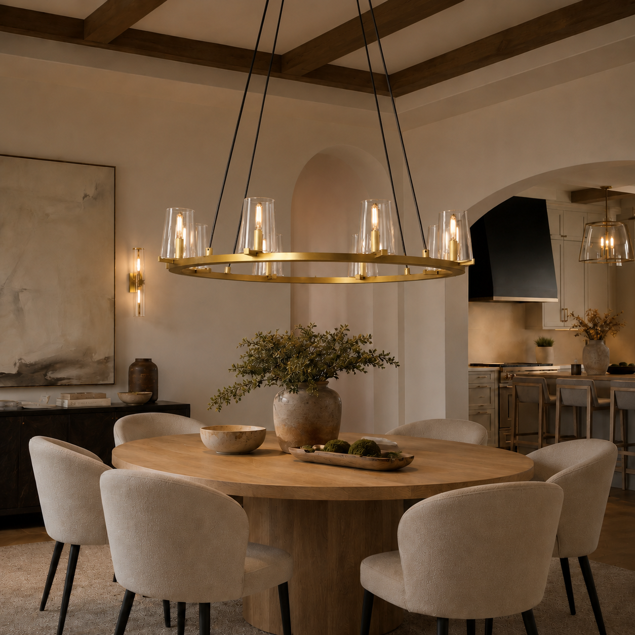 Pauillace Round Chandelier