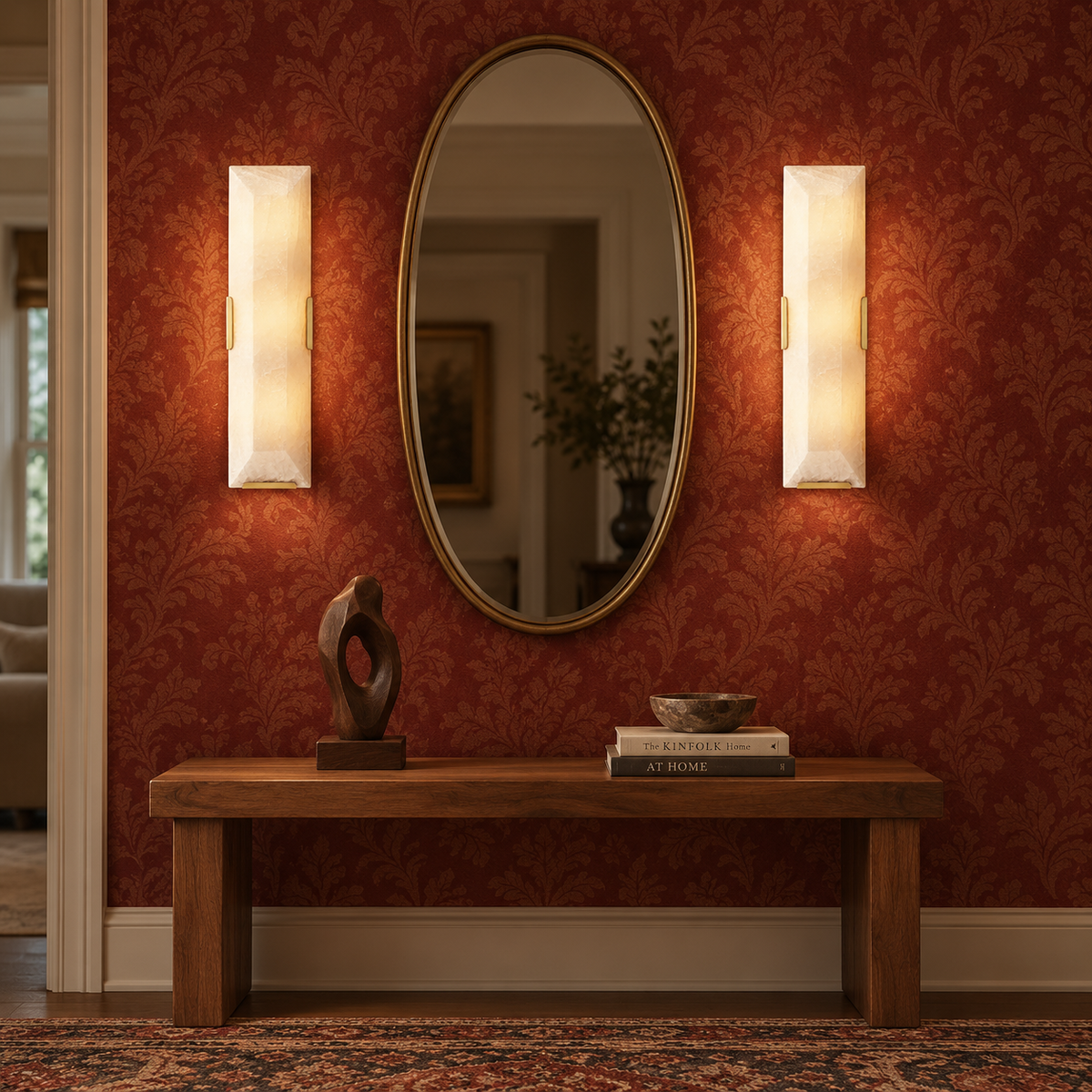 Hadilor Calcite Linear Sconce