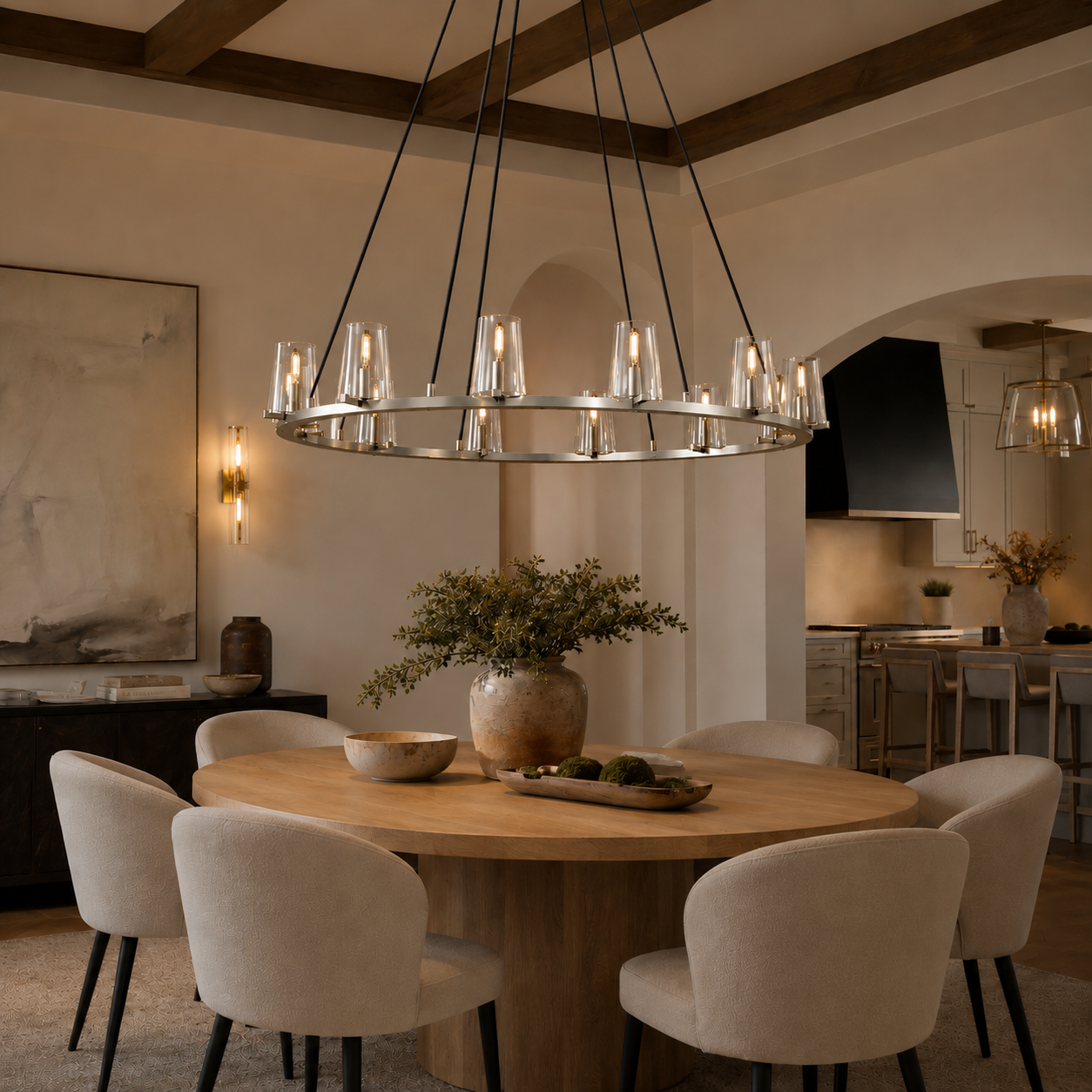 Pauillace Round Chandelier