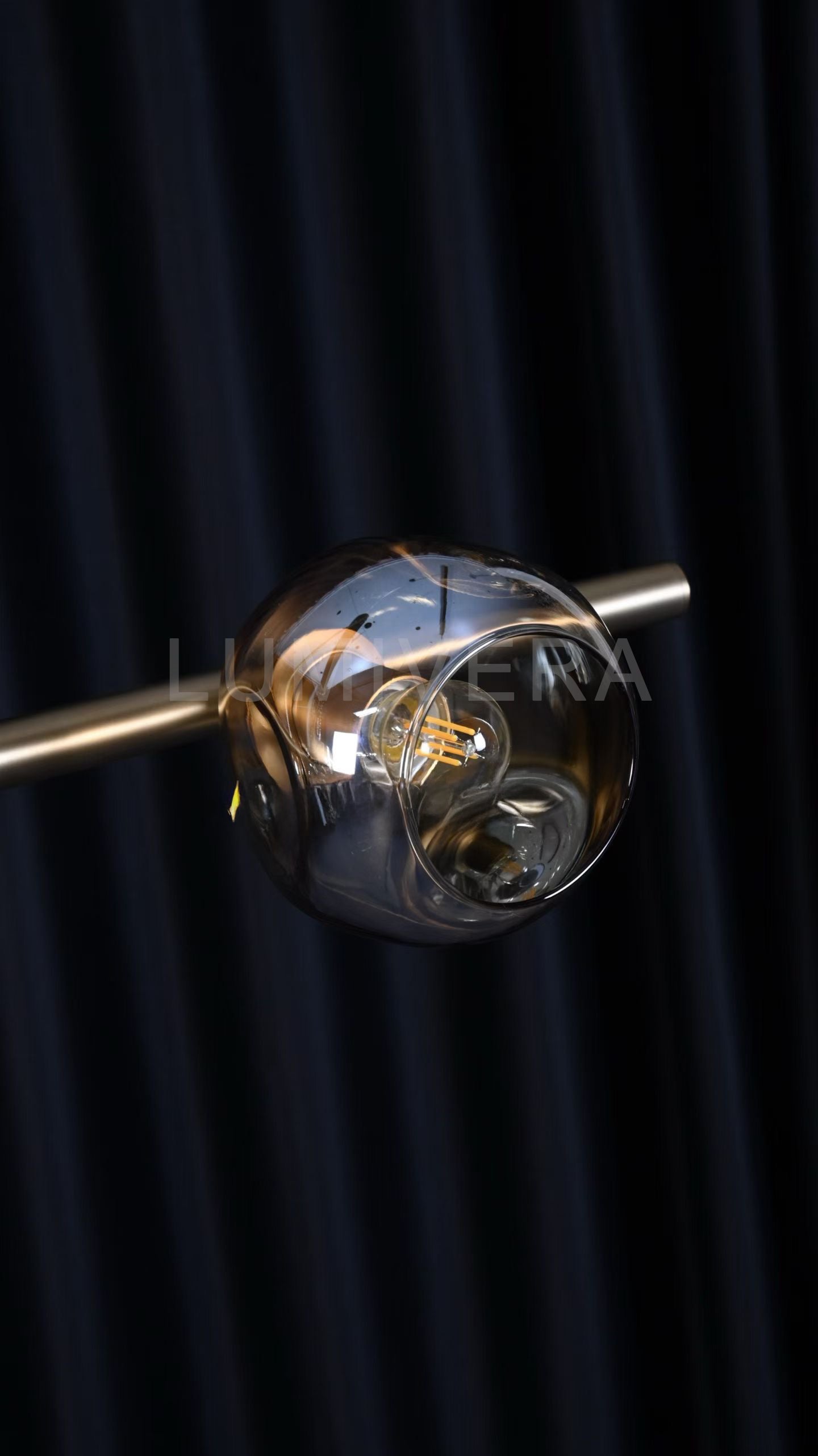 Bubbleler Glass Linear Chandelier