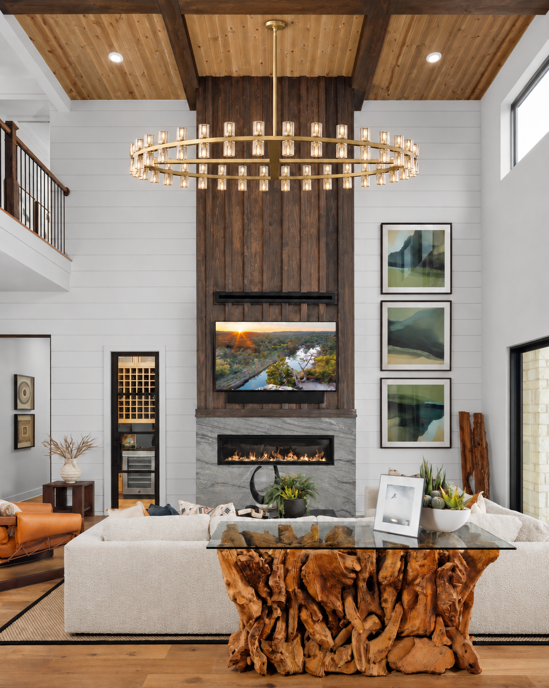 Arcuphoe Led Round Chandelier