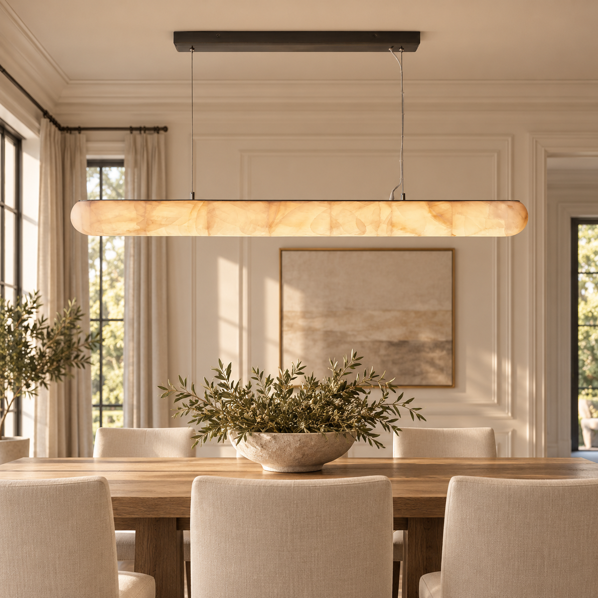 Rigede Lisse Linear Chandelier