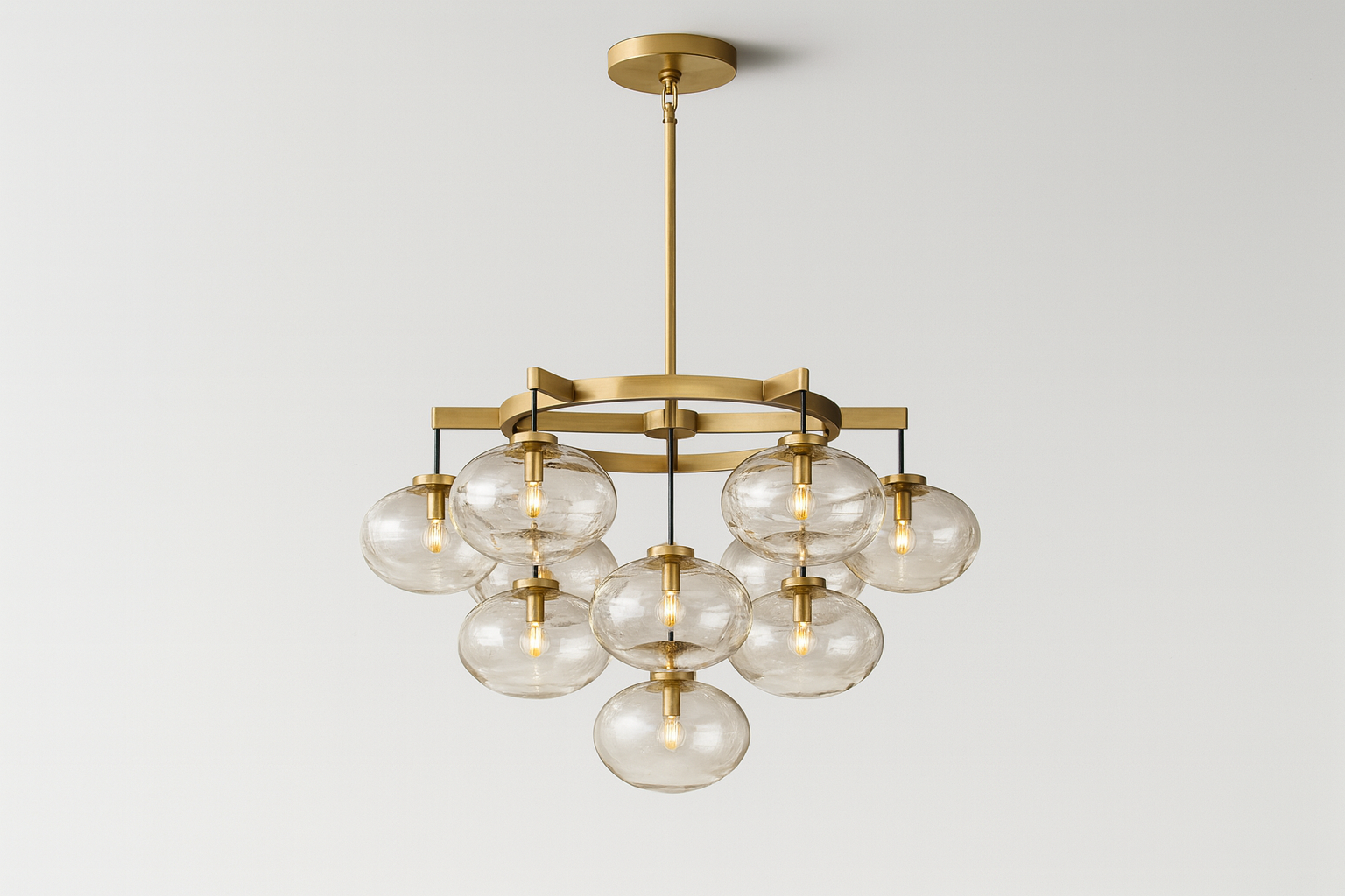 Babrette Clear Glass Round Chandelier