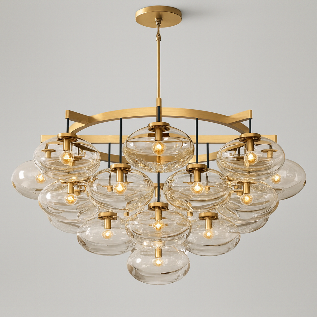 Babrette Clear Glass Round Chandelier
