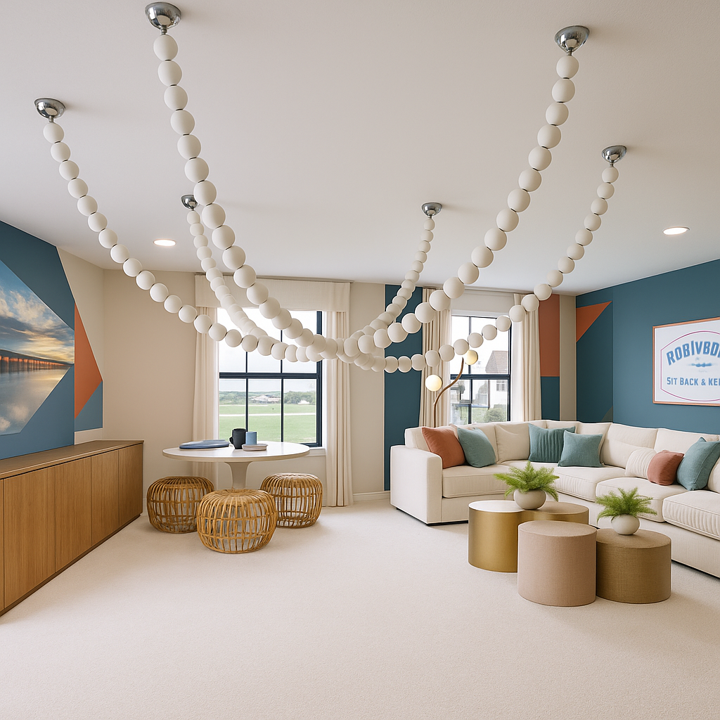 X-Pearl Necklace Chandelier